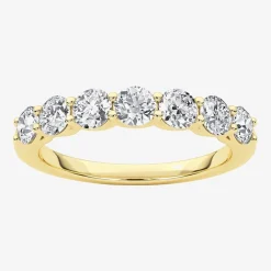 Grown Gorgeous (F,Vs2) Womens 1 CT. T.W. Lab Grown White Diamond 14K Gold or Platinum Wedding Band