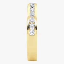 Grown Gorgeous (F, Vs2) Womens 1/2 CT. T.W. Lab Grown White Diamond 14K Gold or Platinum Anniversary Wedding Band