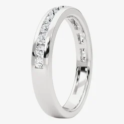Grown Gorgeous (F, Vs2) Womens 1/2 CT. T.W. Lab Grown White Diamond 14K Gold or Platinum Anniversary Wedding Band