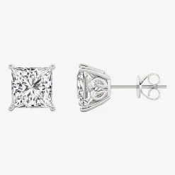 Grown Gorgeous (Vs2,F) 4 1/2 CT. T.W. Lab-Grown Diamond 14K Gold or Platinum 8.2mm Princess Stud Earrings