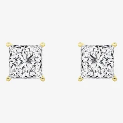 Grown Gorgeous (Vs2,F) 4 1/2 CT. T.W. Lab-Grown Diamond 14K Gold or Platinum 8.2mm Princess Stud Earrings