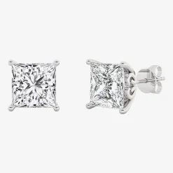 Grown Gorgeous (Vs2,F) 4 1/2 CT. T.W. Lab-Grown Diamond 14K Gold or Platinum 8.2mm Princess Stud Earrings