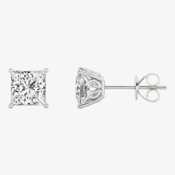 Grown Gorgeous (Vs2, F) 2 1/4 CT. T.W. Lab-Grown Diamond 14K Gold or Platinum 6.3mm Princess Stud Earrings
