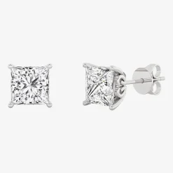 Grown Gorgeous (Vs2, F) 2 1/4 CT. T.W. Lab-Grown Diamond 14K Gold or Platinum 6.3mm Princess Stud Earrings