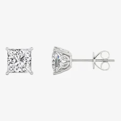 Grown Gorgeous (Vs2, F) 2 1/4 CT. T.W. Lab-Grown Diamond 14K Gold or Platinum 6.3mm Princess Stud Earrings
