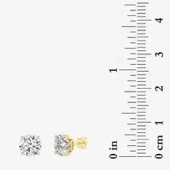 Grown Gorgeous (Vs2,F) 4 1/2 CT. T.W. Lab-Grown Diamond 14K Gold or Platinum 6.7mm Round Stud Earrings