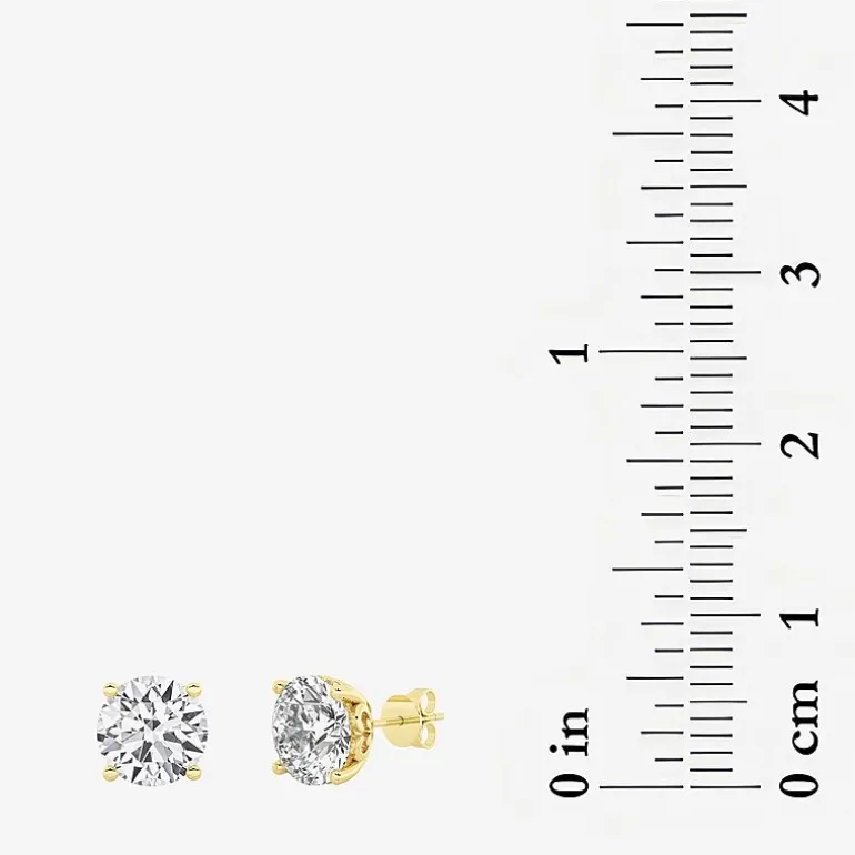 Grown Gorgeous (Vs2,F) 4 1/2 CT. T.W. Lab-Grown Diamond 14K Gold or Platinum 6.7mm Round Stud Earrings