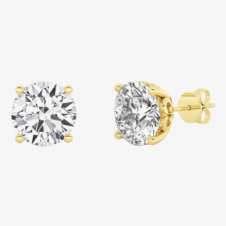 Grown Gorgeous (Vs2,F) 4 1/2 CT. T.W. Lab-Grown Diamond 14K Gold or Platinum 6.7mm Round Stud Earrings