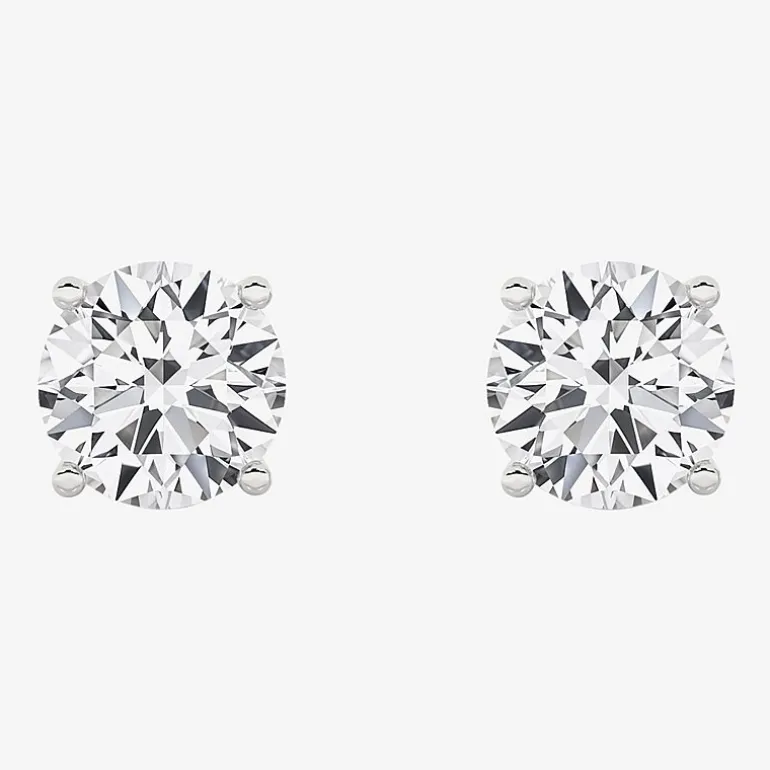 Grown Gorgeous (Vs2,F) 4 1/2 CT. T.W. Lab-Grown Diamond 14K Gold or Platinum 6.7mm Round Stud Earrings
