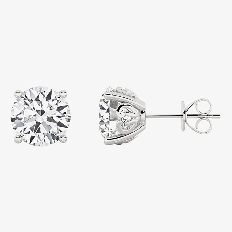Grown Gorgeous (Vs2,F) 4 1/2 CT. T.W. Lab-Grown Diamond 14K Gold or Platinum 6.7mm Round Stud Earrings