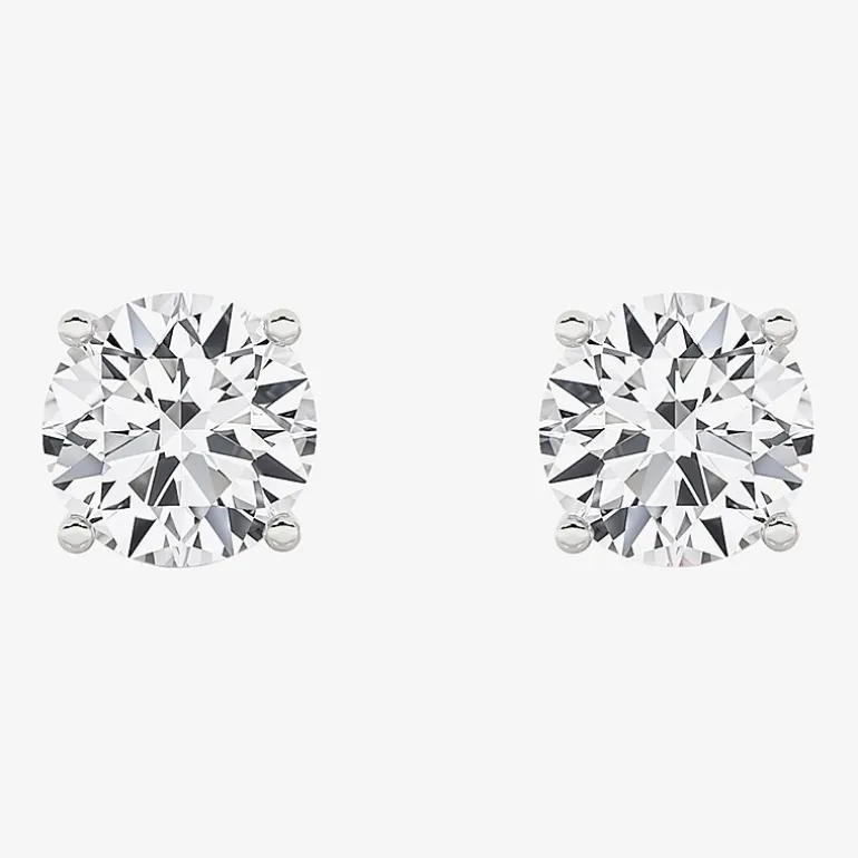 Grown Gorgeous (Vs2,F) 4 1/2 CT. T.W. Lab-Grown Diamond 14K Gold or Platinum 6.7mm Round Stud Earrings