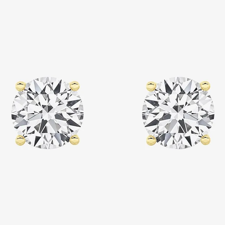 Grown Gorgeous (Vs2,F) 4 1/2 CT. T.W. Lab-Grown Diamond 14K Gold or Platinum 6.7mm Round Stud Earrings