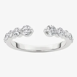 Grown Gorgeous Womens 1/2 CT. T.W. Lab Grown White Diamond 14K Gold Anniversary Band
