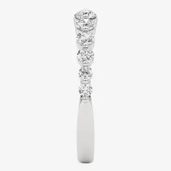 Grown Gorgeous Womens 1/2 CT. T.W. Lab Grown White Diamond 14K Gold Anniversary Band