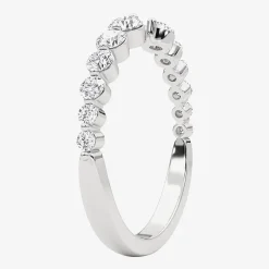 Grown Gorgeous Womens 1/2 CT. T.W. Lab Grown White Diamond 14K Gold Anniversary Band