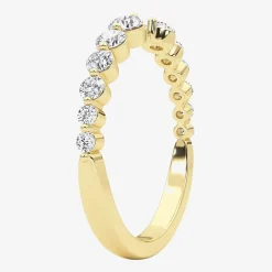 Grown Gorgeous Womens 1/2 CT. T.W. Lab Grown White Diamond 14K Gold Anniversary Band
