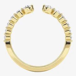 Grown Gorgeous Womens 1/2 CT. T.W. Lab Grown White Diamond 14K Gold Anniversary Band