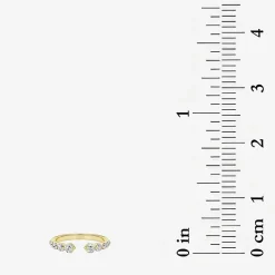 Grown Gorgeous Womens 1/2 CT. T.W. Lab Grown White Diamond 14K Gold Anniversary Band