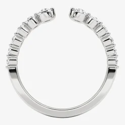 Grown Gorgeous Womens 1/2 CT. T.W. Lab Grown White Diamond 14K Gold Anniversary Band