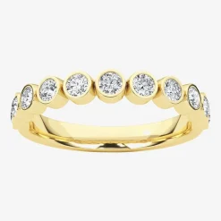 Grown Gorgeous Womens 1/2 CT. T.W. Lab Grown White Diamond 14K Gold or Platinum Anniversary Wedding Band