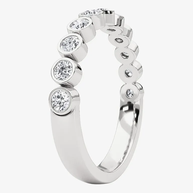 Grown Gorgeous Womens 1/2 CT. T.W. Lab Grown White Diamond 14K Gold or Platinum Anniversary Wedding Band