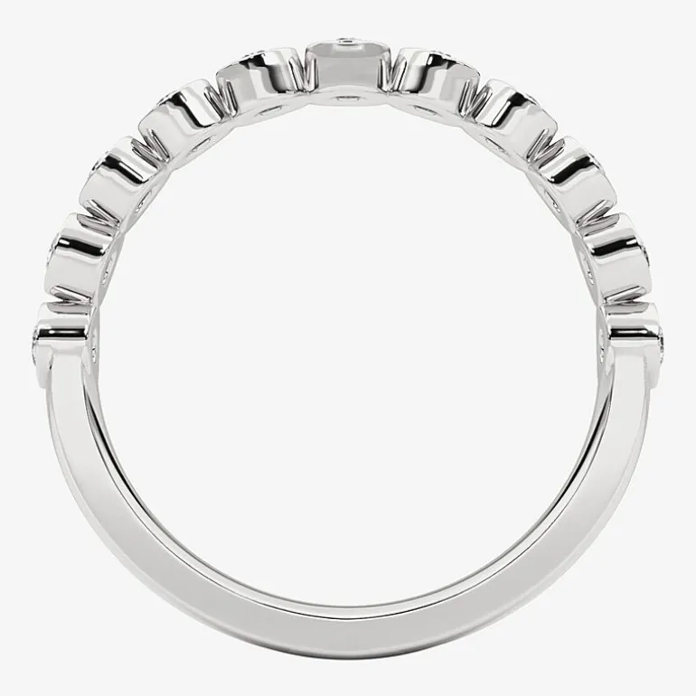 Grown Gorgeous Womens 1/2 CT. T.W. Lab Grown White Diamond 14K Gold or Platinum Anniversary Wedding Band