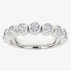 Grown Gorgeous Womens 2.5MM 1 CT. T.W. Lab Grown White Diamond 14K Gold or Platinum Anniversary Wedding Band