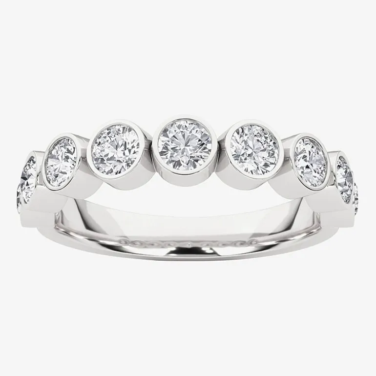 Grown Gorgeous Womens 2.5MM 1 CT. T.W. Lab Grown White Diamond 14K Gold or Platinum Anniversary Wedding Band