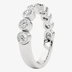 Grown Gorgeous Womens 2.5MM 1 CT. T.W. Lab Grown White Diamond 14K Gold or Platinum Anniversary Wedding Band