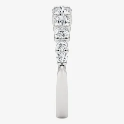 Grown Gorgeous Womens 2.5MM 1 CT. T.W. Lab Grown White Diamond 14K Gold Anniversary Wedding Band