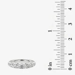 Grown Gorgeous Womens 2.5MM 1 CT. T.W. Lab Grown White Diamond 14K Gold Anniversary Wedding Band