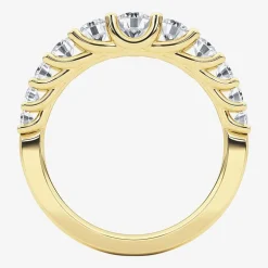 Grown Gorgeous Womens 2.5MM 1 CT. T.W. Lab Grown White Diamond 14K Gold Anniversary Wedding Band