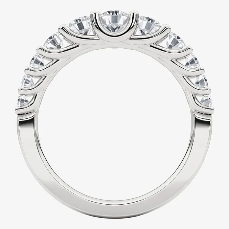 Grown Gorgeous Womens 2.5MM 1 CT. T.W. Lab Grown White Diamond 14K Gold Anniversary Wedding Band