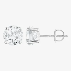 ( G / Si2 ) 2 CT. T.W. Lab-Grown Diamond 10K Gold 6.3mm Round Stud Earrings