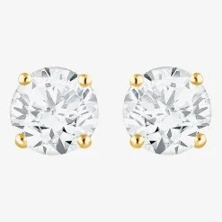 ( G / Si2 ) 2 CT. T.W. Lab-Grown Diamond 10K Gold 6.3mm Round Stud Earrings