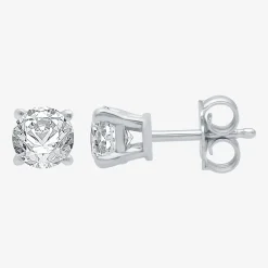 ( G/SI1-SI2 ) 3/8 CT. T.W. Lab-Grown Diamond 10K Gold Round Stud Earrings
