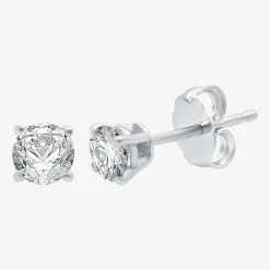 ( G/SI1-SI2 ) 3/8 CT. T.W. Lab-Grown Diamond 10K Gold Round Stud Earrings