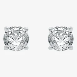 ( G/SI1-SI2 ) 3/8 CT. T.W. Lab-Grown Diamond 10K Gold Round Stud Earrings
