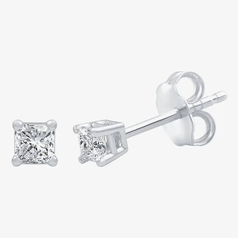 ( G/SI1-SI2 ) 1/4 CT. T.W. Lab-Grown Diamond 14K Gold Round Stud Earrings