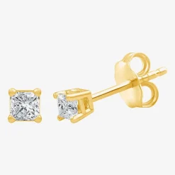 ( G/SI1-SI2 ) 1/4 CT. T.W. Lab-Grown Diamond 14K Gold Round Stud Earrings