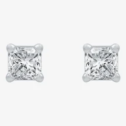 ( G/SI1-SI2 ) 1/4 CT. T.W. Lab-Grown Diamond 14K Gold Round Stud Earrings