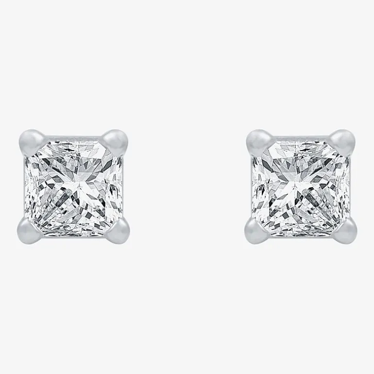( G/SI1-SI2 ) 1/4 CT. T.W. Lab-Grown Diamond 14K Gold Round Stud Earrings