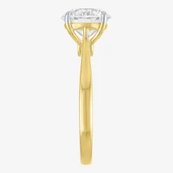 (G / Si1-Si2) Womens 3 CT. T.W. Lab Grown White Diamond Round Engagement Ring