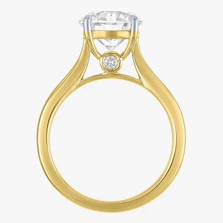 (G / Si1-Si2) Womens 3 CT. T.W. Lab Grown White Diamond Round Engagement Ring