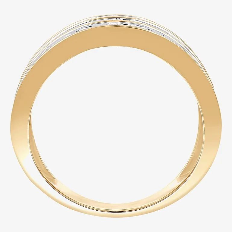 (G, Si1-Si2) Womens 2 CT. T.W. Lab Grown White Diamond 14K Gold Over Silver Band