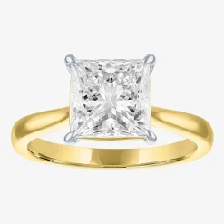 (G / Si1-Si2) Womens 3 CT. T.W. Lab Grown White Diamond Engagement Ring