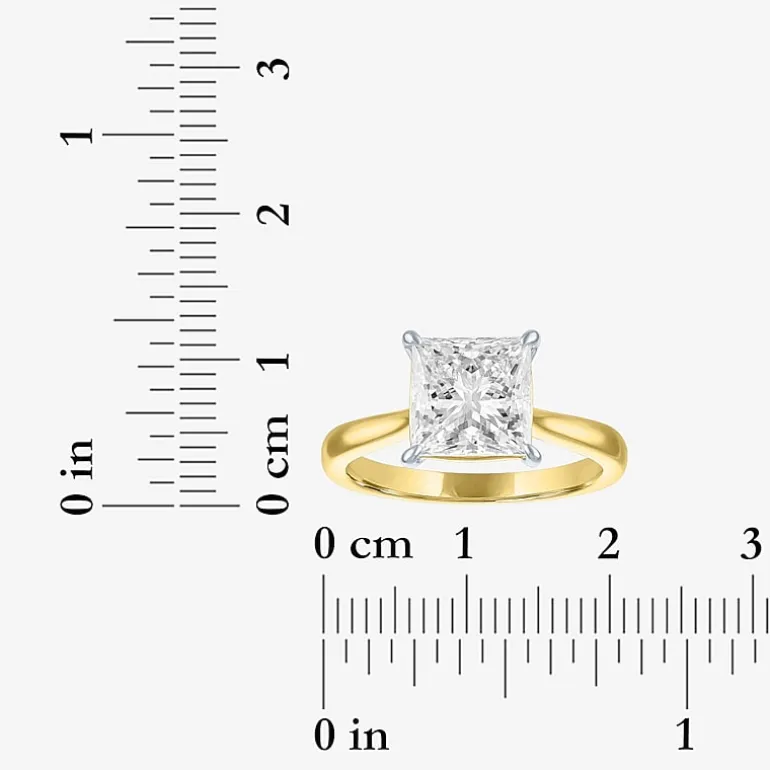 (G / Si1-Si2) Womens 3 CT. T.W. Lab Grown White Diamond Engagement Ring