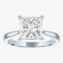 (G / Si1-Si2) Womens 3 CT. T.W. Lab Grown White Diamond Engagement Ring