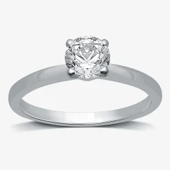 (G / SI2) Womens 3/4 CT. Lab-Grown White Diamond 10K Gold or 14K Gold Round Solitaire Engagement Ring