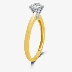 (G / SI2) Womens 3/4 CT. Lab-Grown White Diamond 10K Gold or 14K Gold Round Solitaire Engagement Ring
